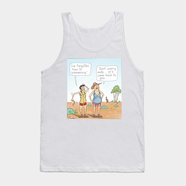 Forgot How To Boomerang Tank Top by JedDunstan